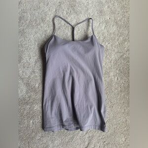 lululemon athletica Women's Lavender Tank Top with Built In Bra - Size 10.